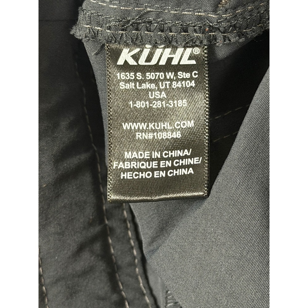 Kuhl Kids Size L 14-16 Renegade Hiking Pants Charcoal Gray Outdoor Quick Dry - Picture 6 of 9